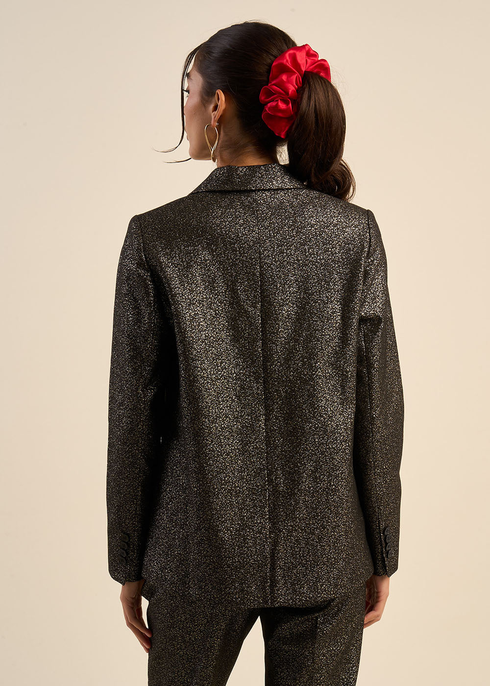 Speckled jacquard suit jacket - Sud Express - 3 - Sud Express