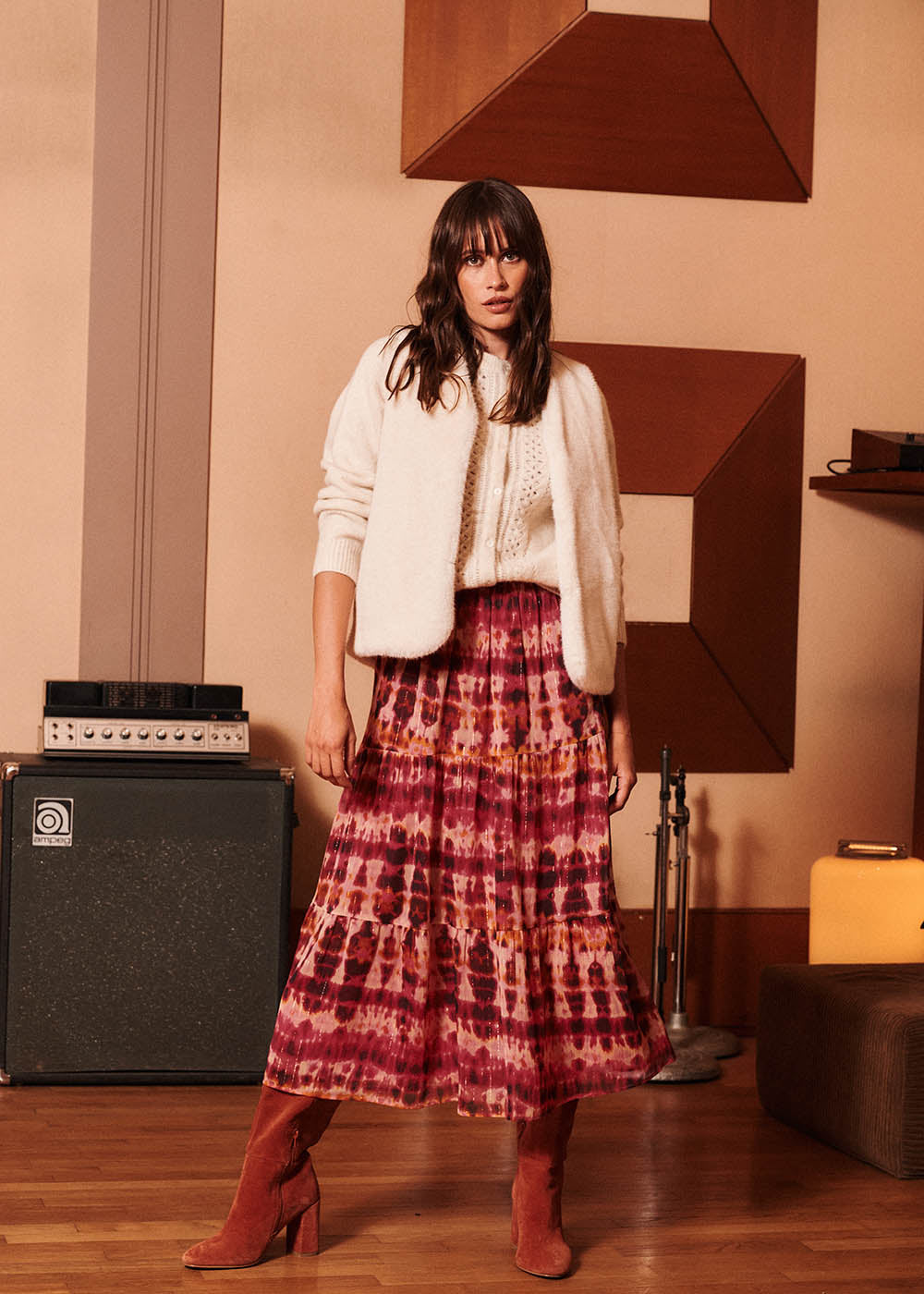 Printed long skirt - Sud Express - 5 - Sud Express