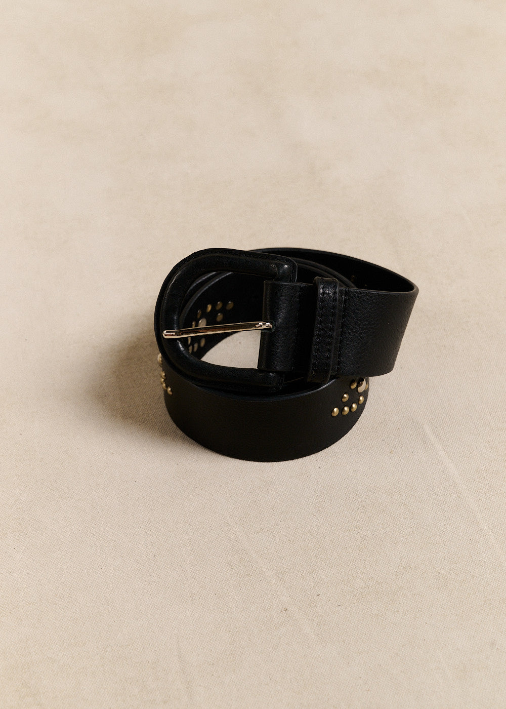 Studded leather belt - Sud Express - 1 - Sud Express