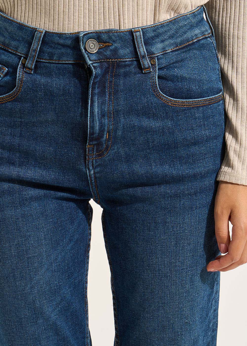 Five-pocket high-waisted jeans - Sud Express - 2 - Sud Express