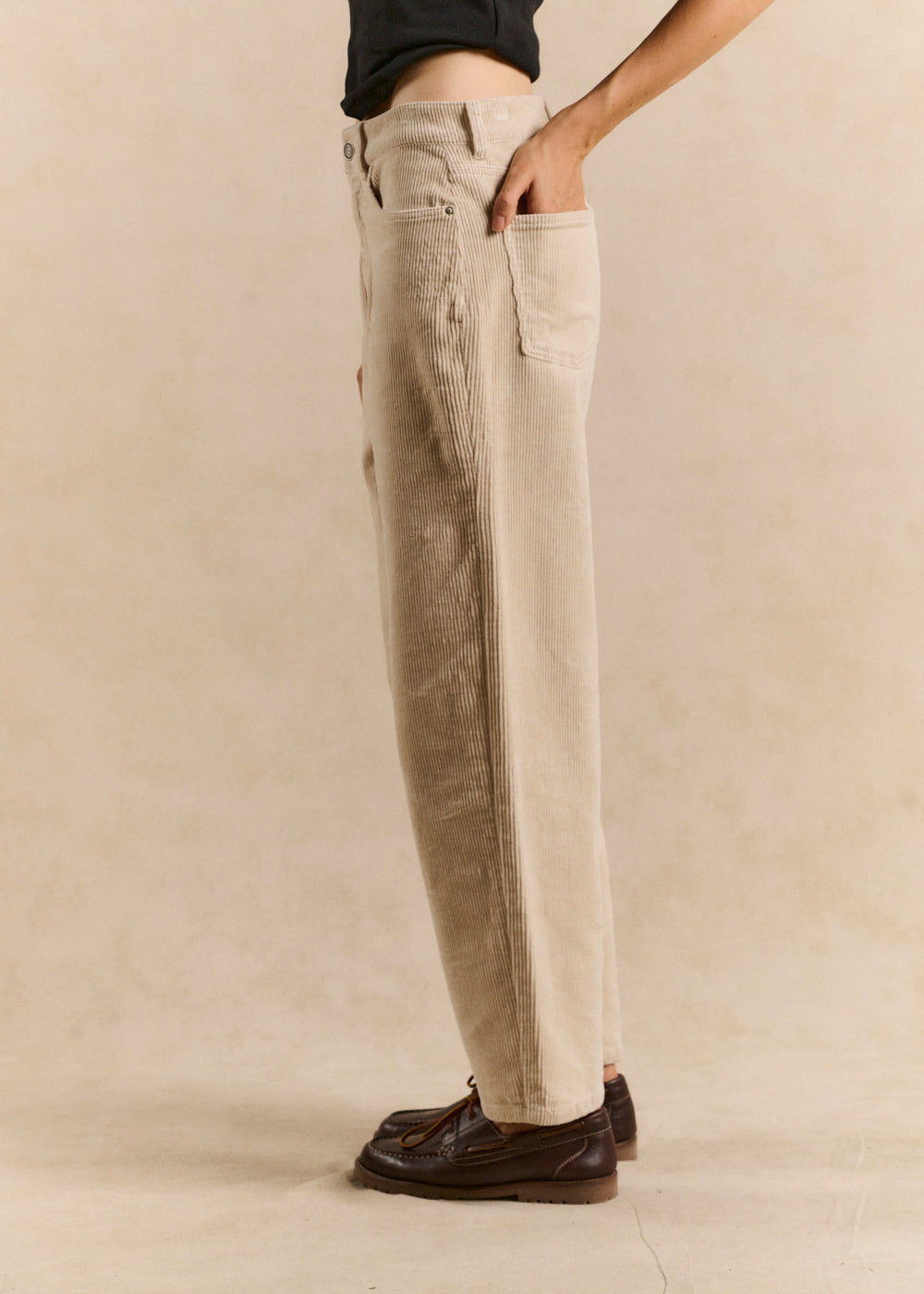BILLYNI Balloon-cut velvet pants - 2 - Sud Express - Sud Express