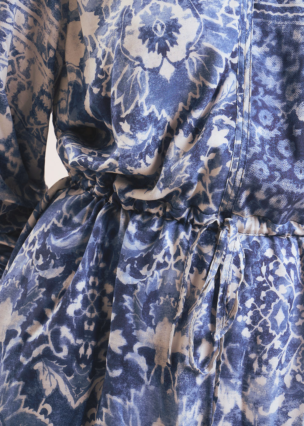RONACO Short printed dress with puff sleeves - 4 - Sud Express - Sud Express