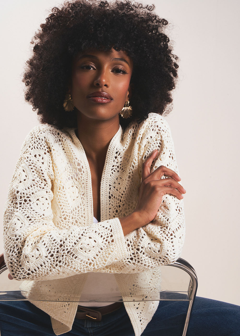 Knit open cardigan - Sud Express - 5 - Sud Express