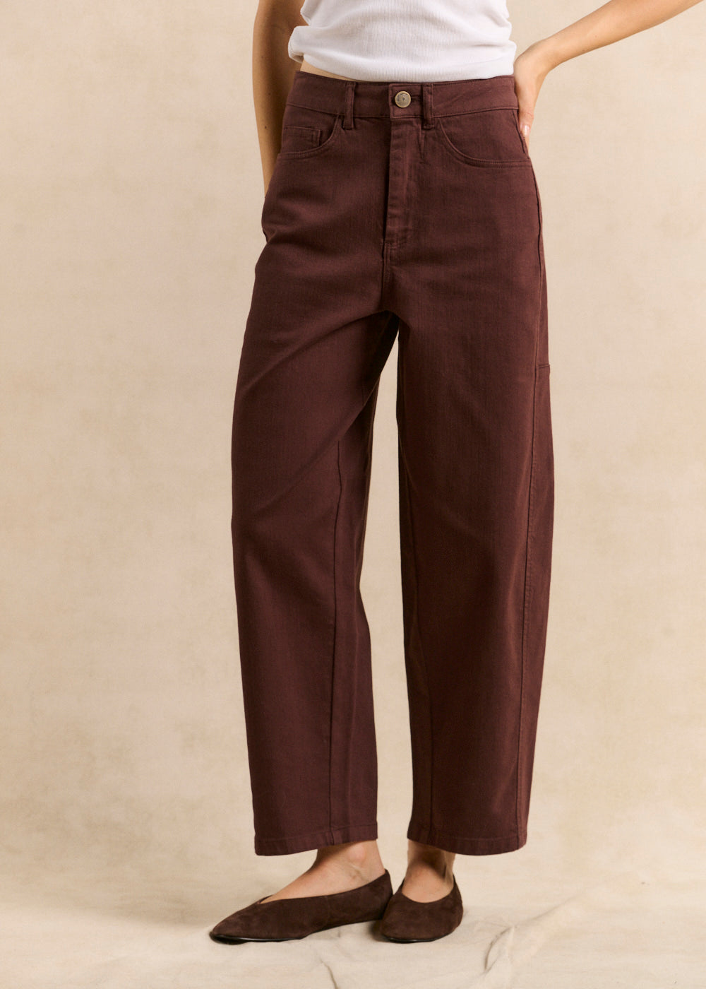 Five-pocket barrel-leg trousers - Sud Express - 2 - Sud Express