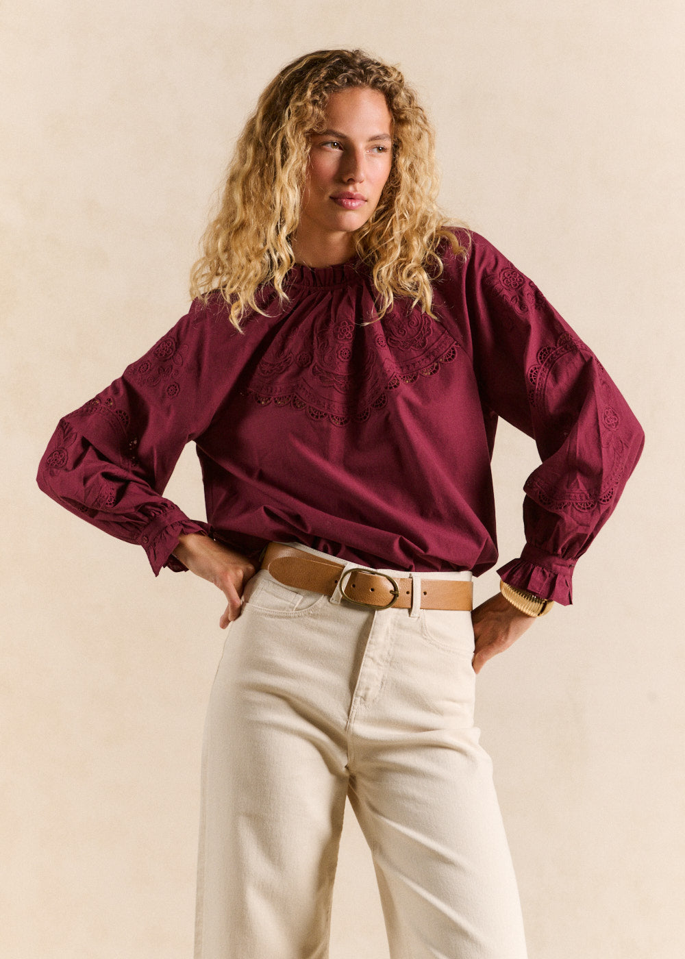 Embroidered cotton shirt - Sud Express - 6 - Sud Express