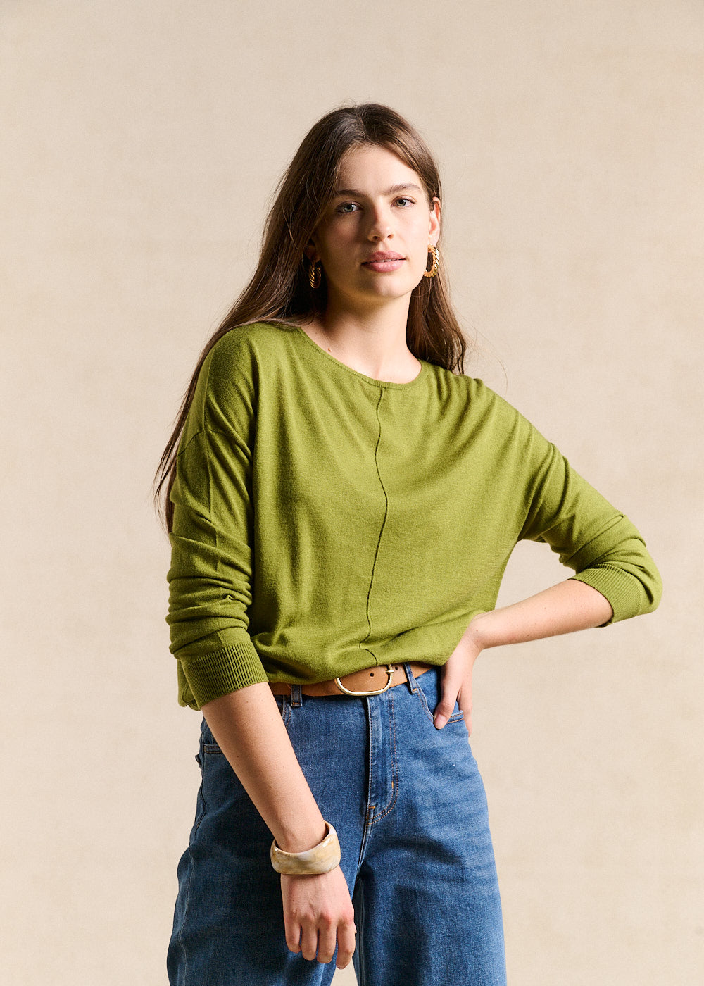 MANONA Oversized boat neck jumper - 1 - Sud Express - Sud Express