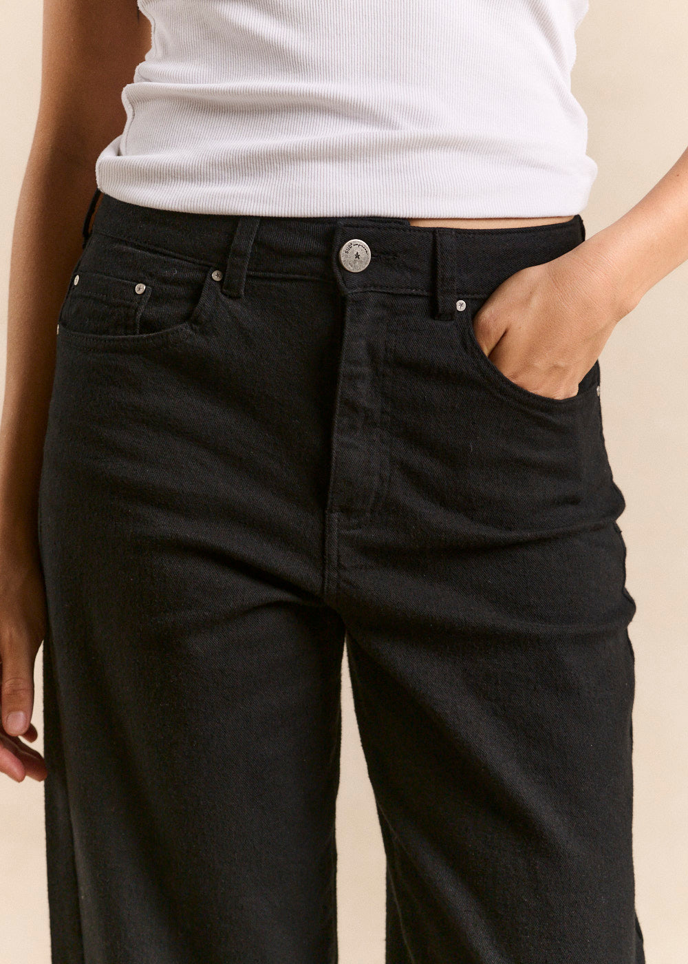 Jean brushed balloon shape - Sud Express - 2 - Sud Express
