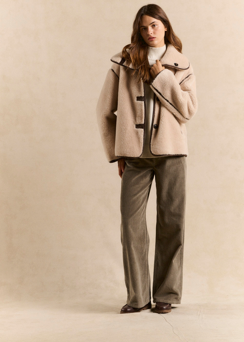 Reversible faux fur coat - Sud Express - 5 - Sud Express
