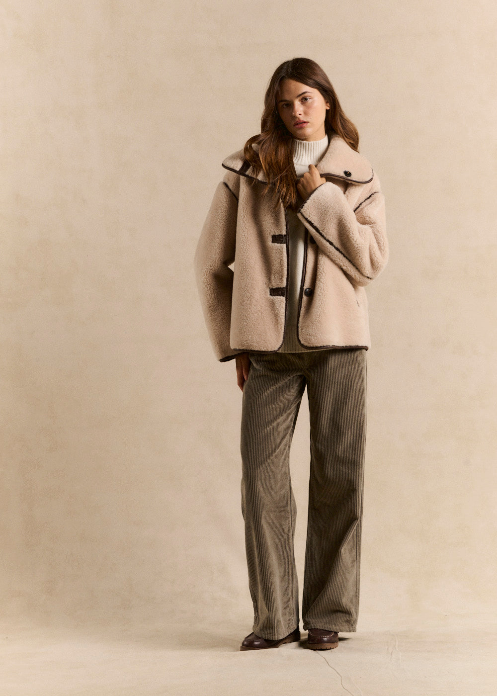 Reversible faux fur coat - Sud Express - 5 - Sud Express