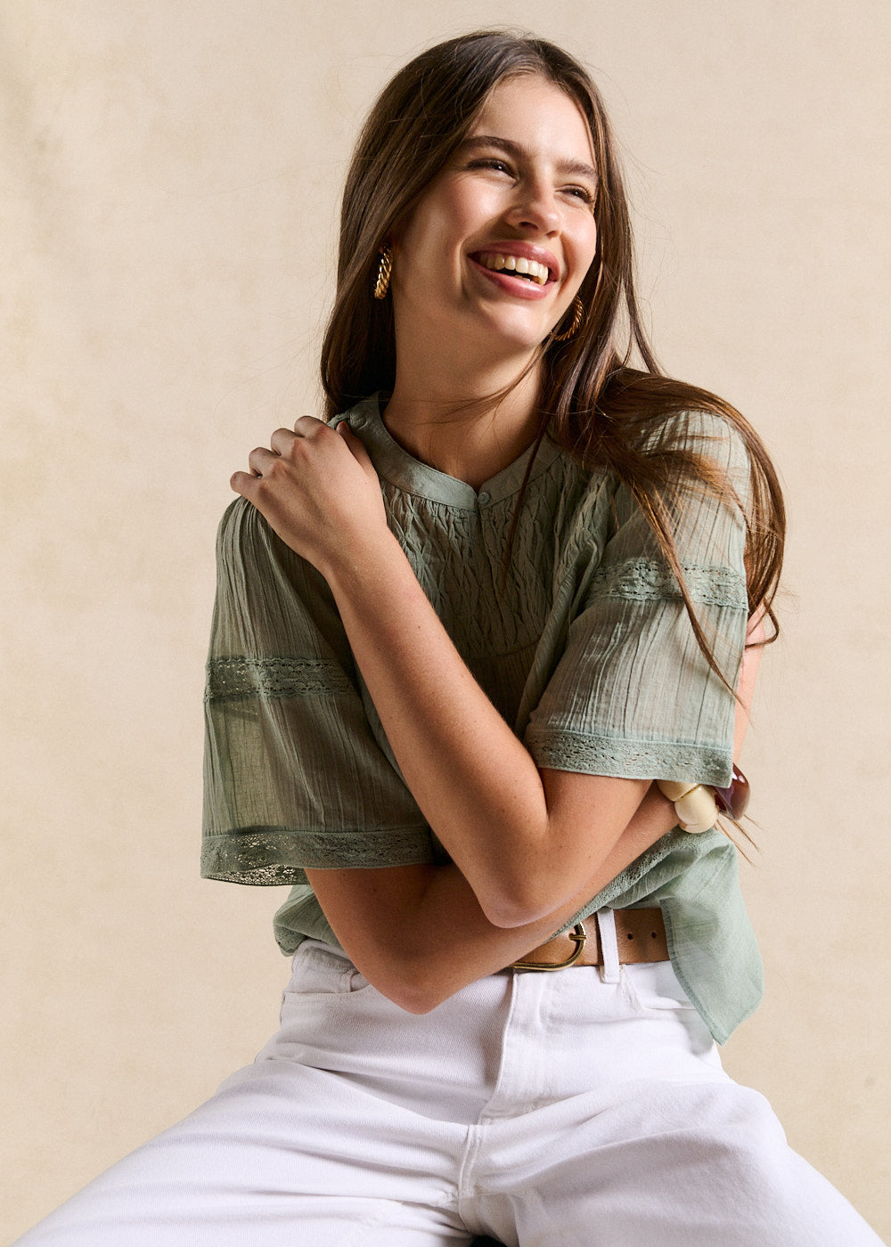 Embroidered Cotton Top - Sud Express - 5 - Sud Express