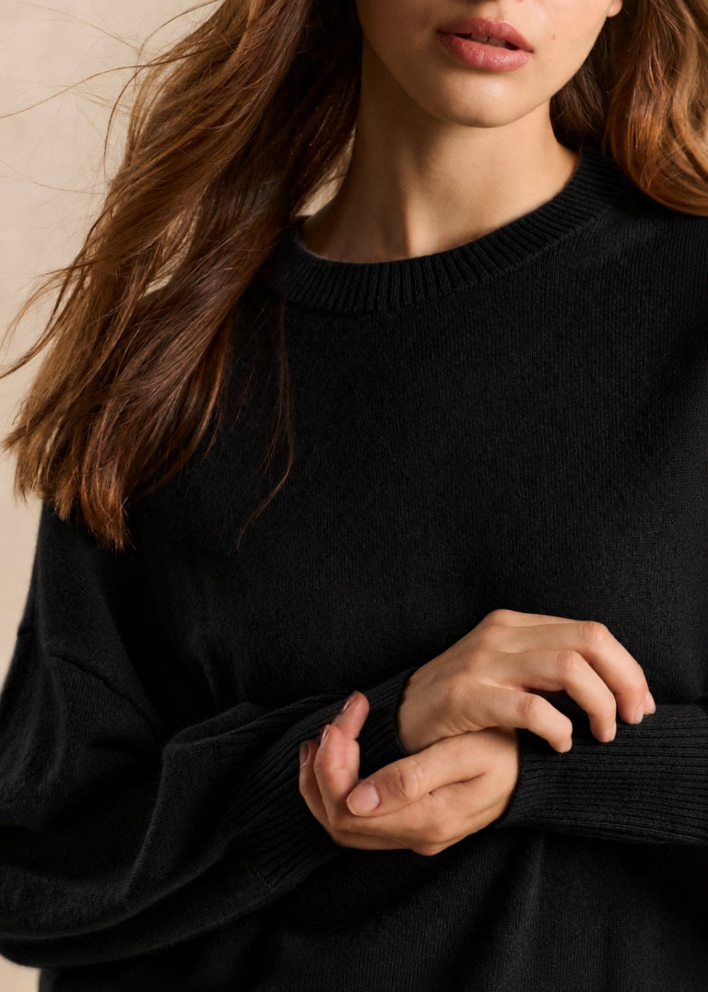 Cropped cashmere sweater  - Sud Express - 2 - Sud Express