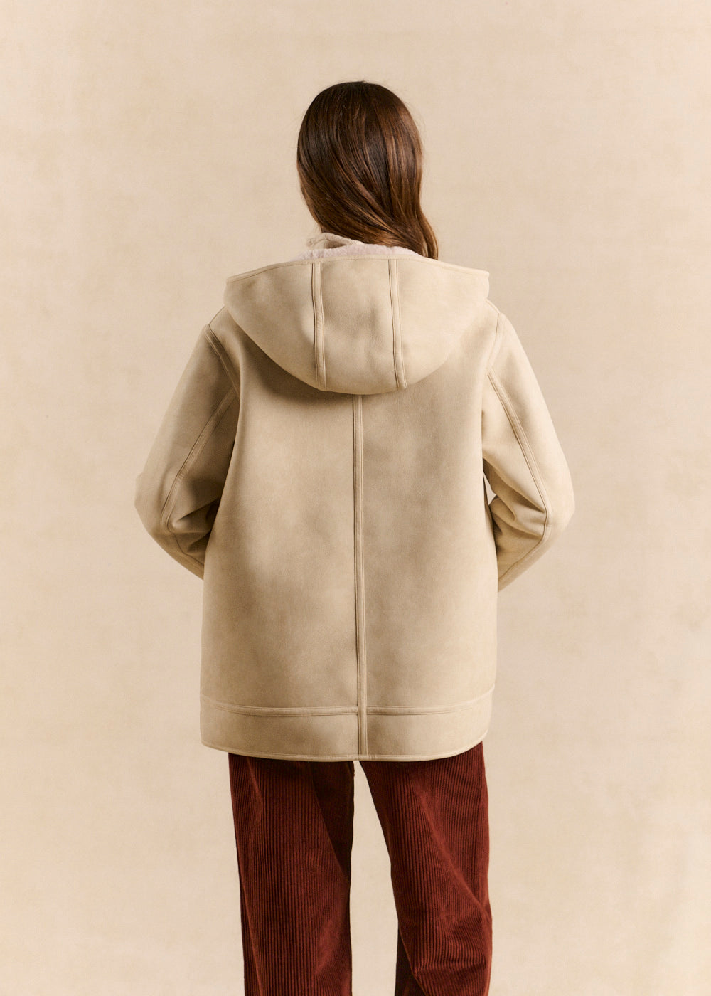 MAFLEURY Hooded faux shearling coat - 3 - Sud Express - Sud Express