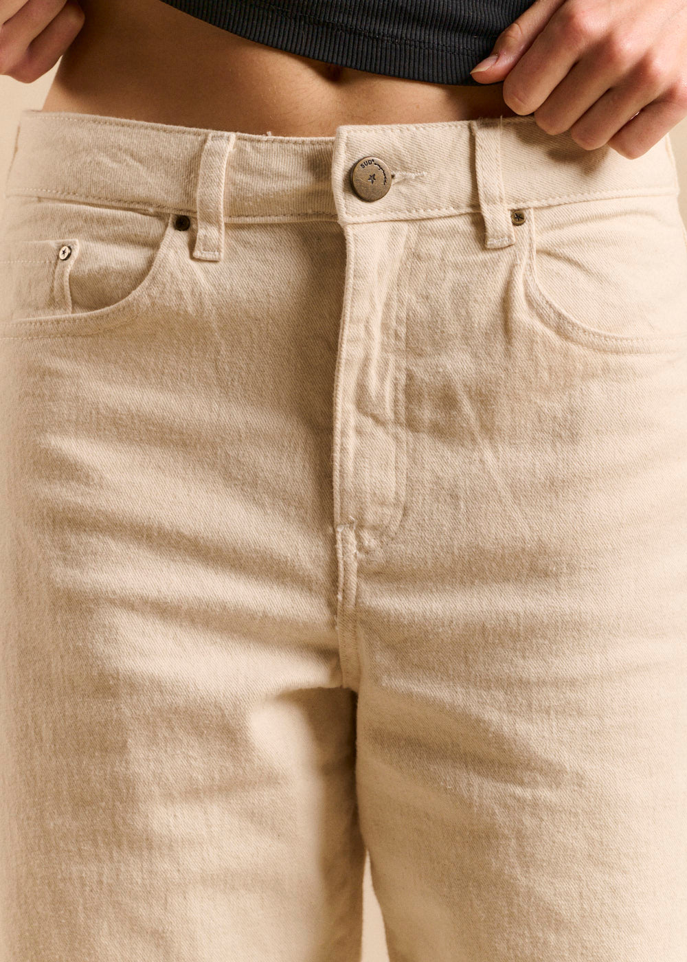 Jean brushed balloon shape - Sud Express - 2 - Sud Express