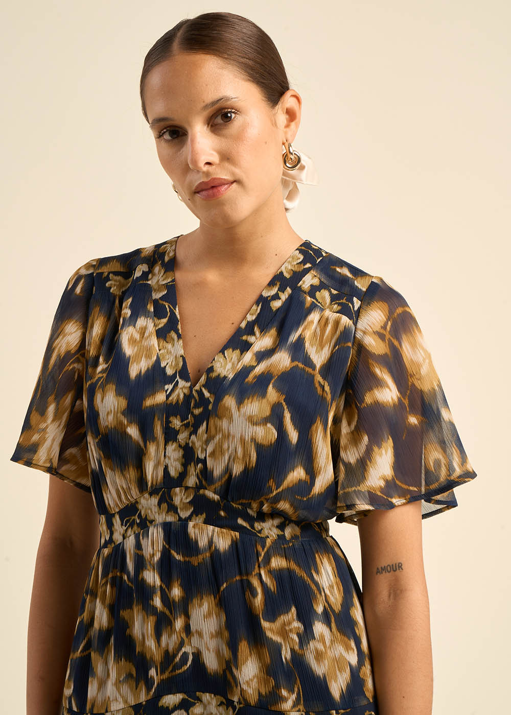 Printed long dress - Sud Express - 5 - Sud Express