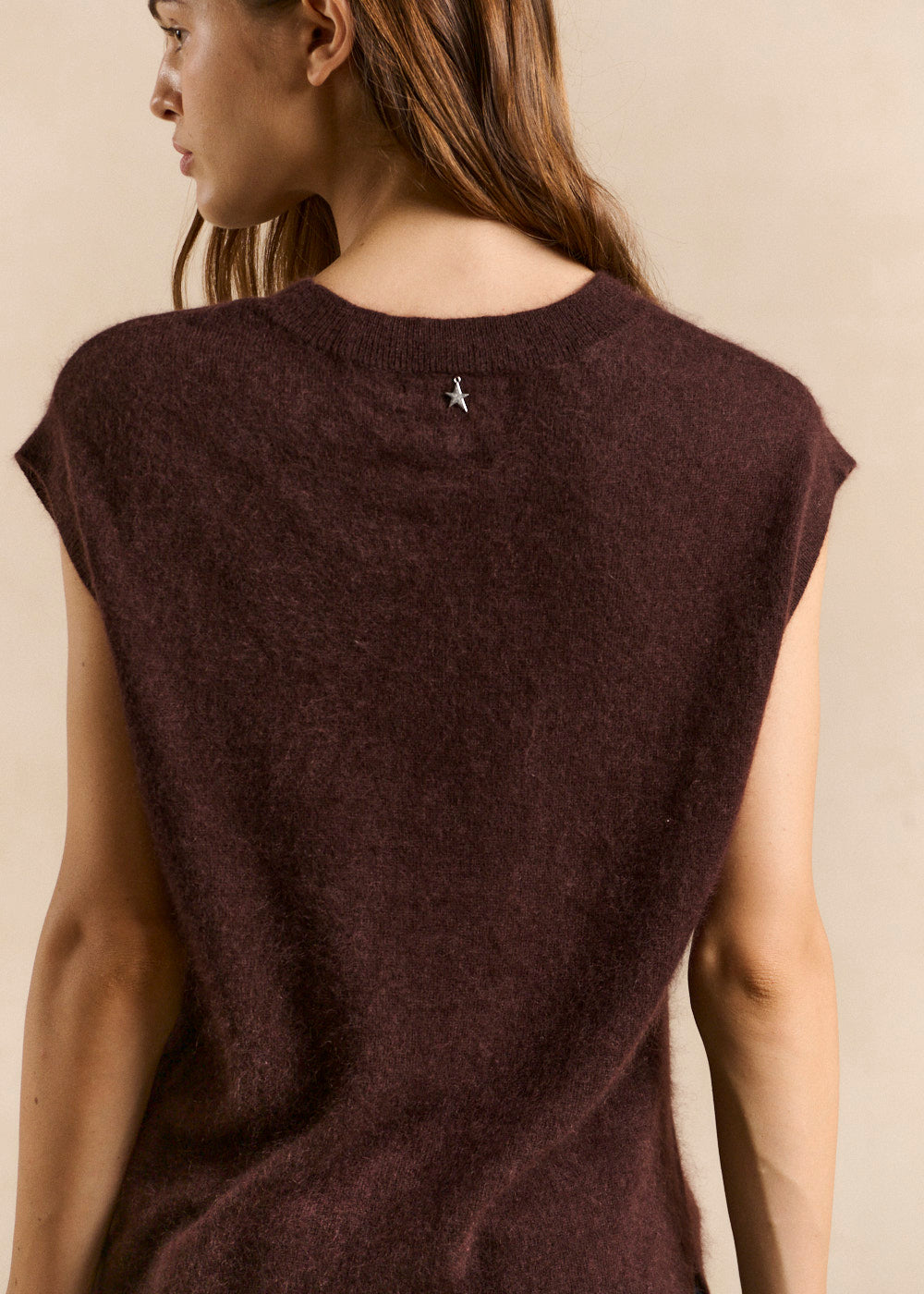 MARTAKA Loose sleeveless sweater in wool and cashmere - 3 - Sud Express - Sud Express