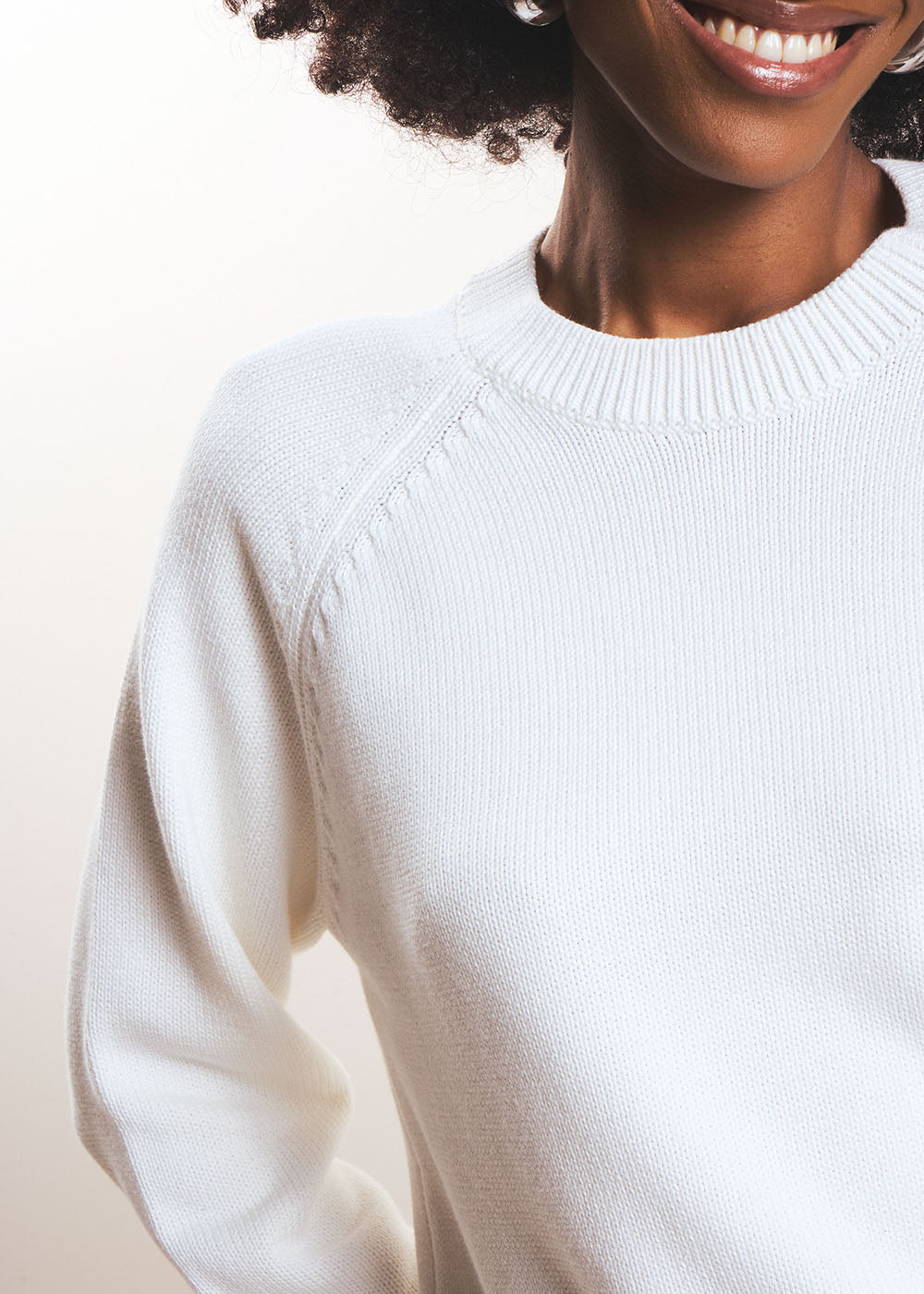 Round neck cotton jumper - Sud Express - 2 - Sud Express