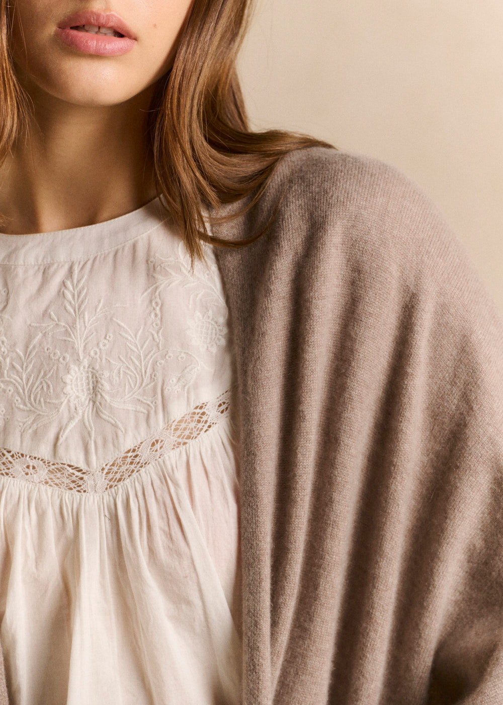 Oversized long cashmere cardigan - Sud Express - 2 - Sud Express