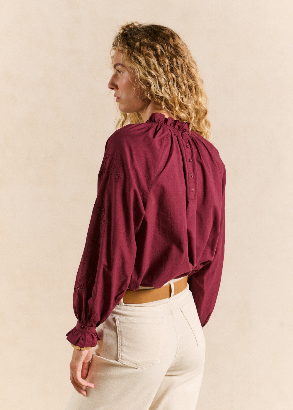 TISABEL Embroidered cotton shirt - 3 - Sud Express - Sud Express