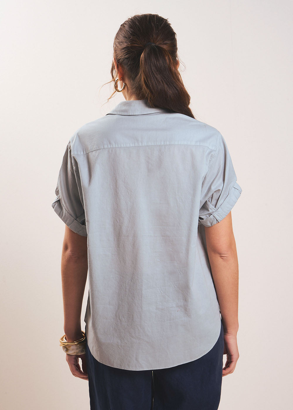 CANCUN Cuffed short-sleeves shirt - 3 - Sud Express - Sud Express
