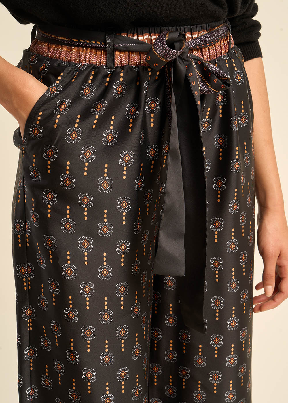 Printed wide-leg pants - Sud Express - 2 - Sud Express
