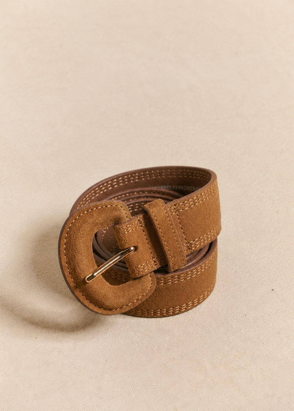 Suede-finish leather belt - Sud Express - 1 - Sud Express