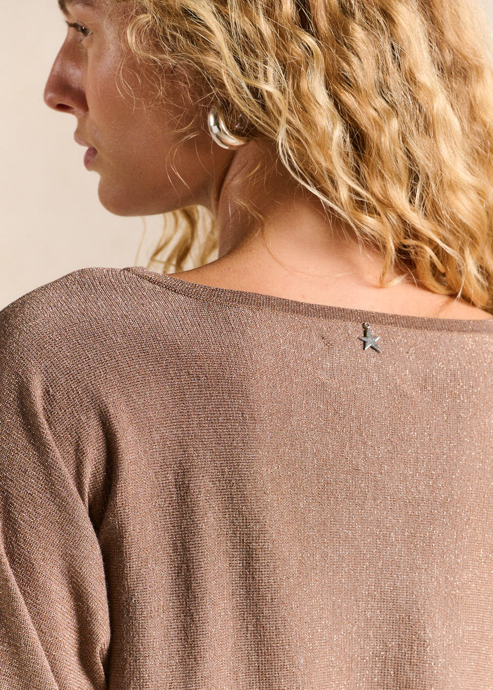 MATADOR Round neck jumper with metallic fibres - 3 - Sud Express - Sud Express