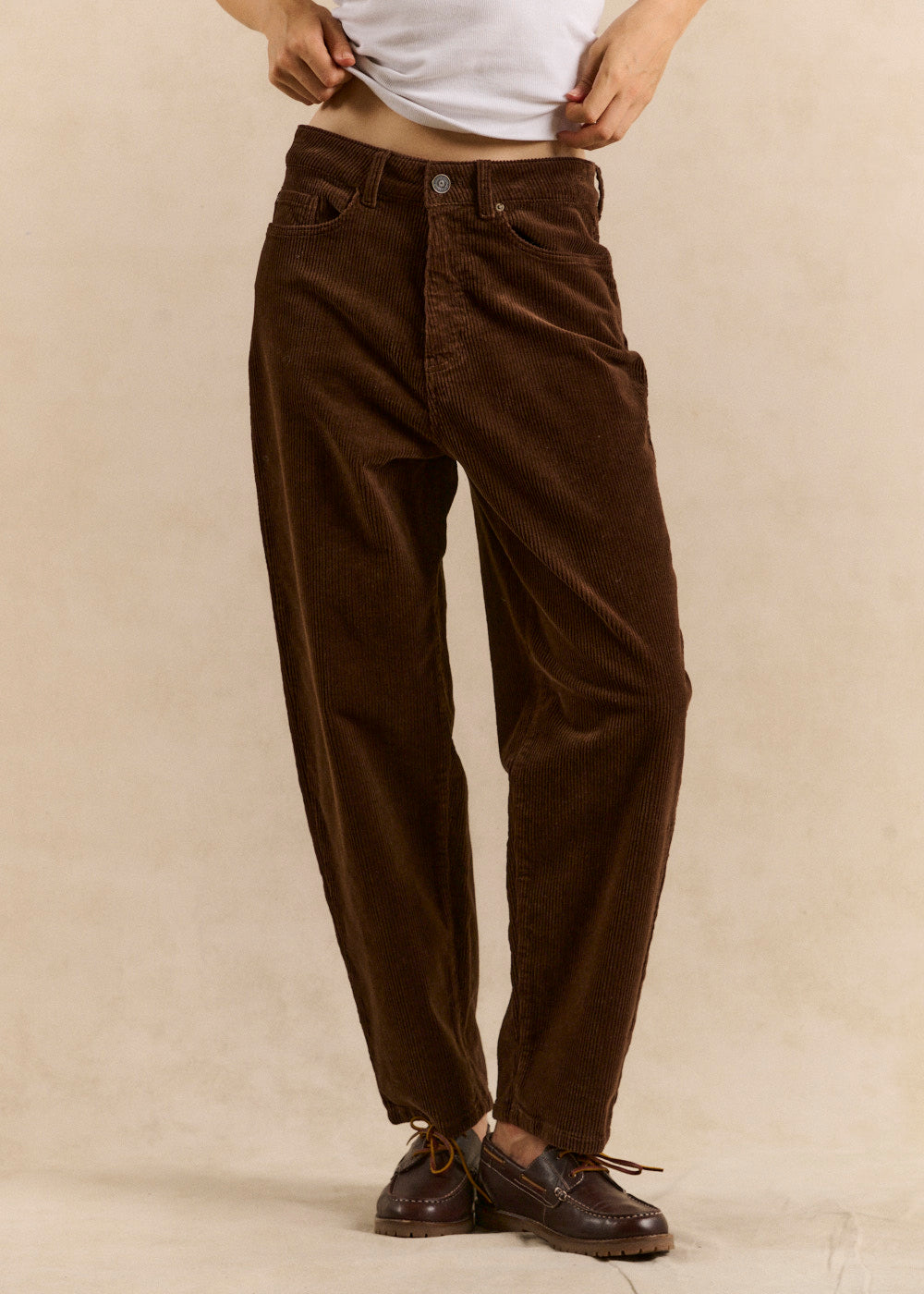 BILLYNI Balloon-cut velvet pants - 1 - Sud Express - Sud Express