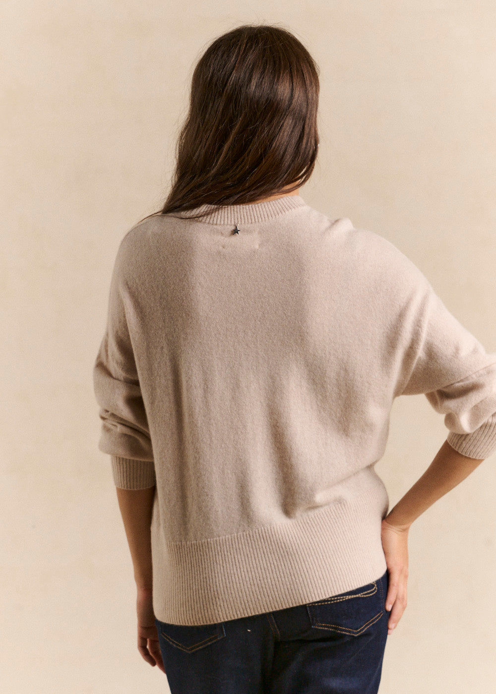 Cropped cashmere sweater  - Sud Express - 3 - Sud Express