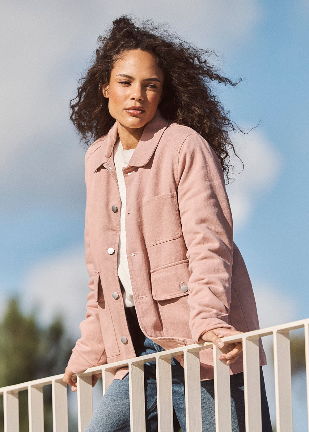 Long cotton jacket with quilted lining - Sud Express - 1 - Sud Express