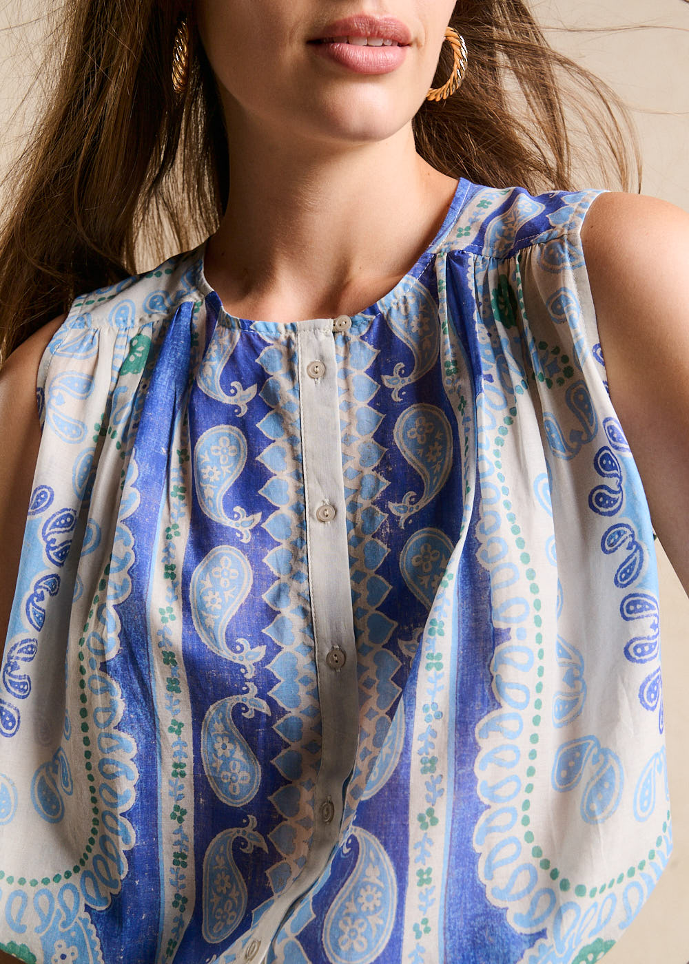 TOLEYA Placed-print blouse - 2 - Sud Express - Sud Express
