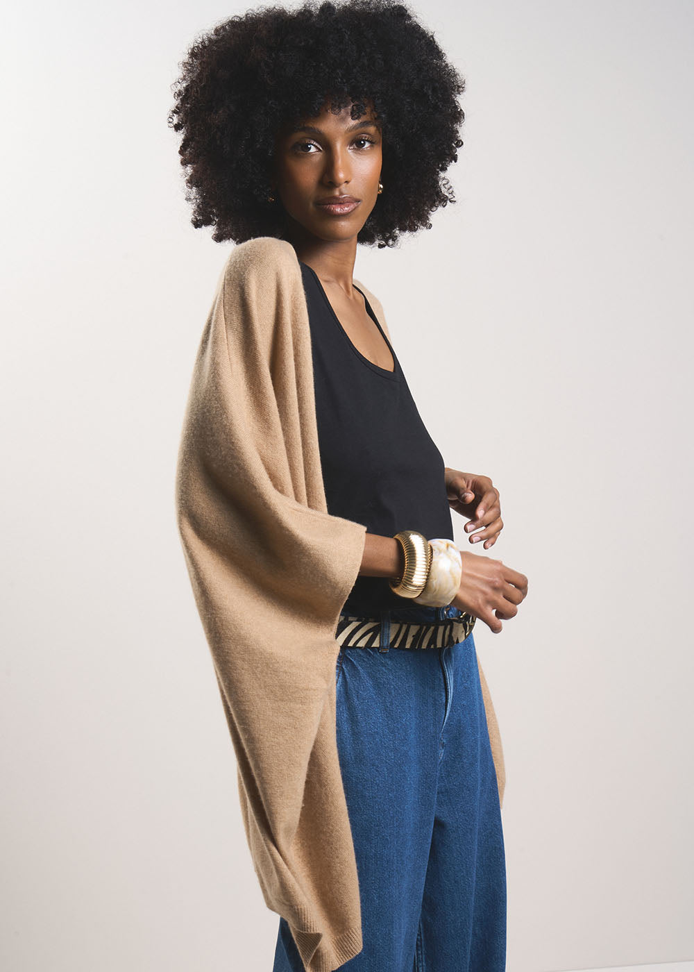 Loose-fitting cashmere cardigan - Sud Express - 7 - Sud Express