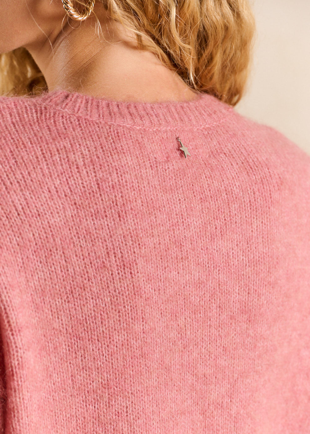 Round-neck mohair jumper with long sleeves - Sud Express - 2 - Sud Express