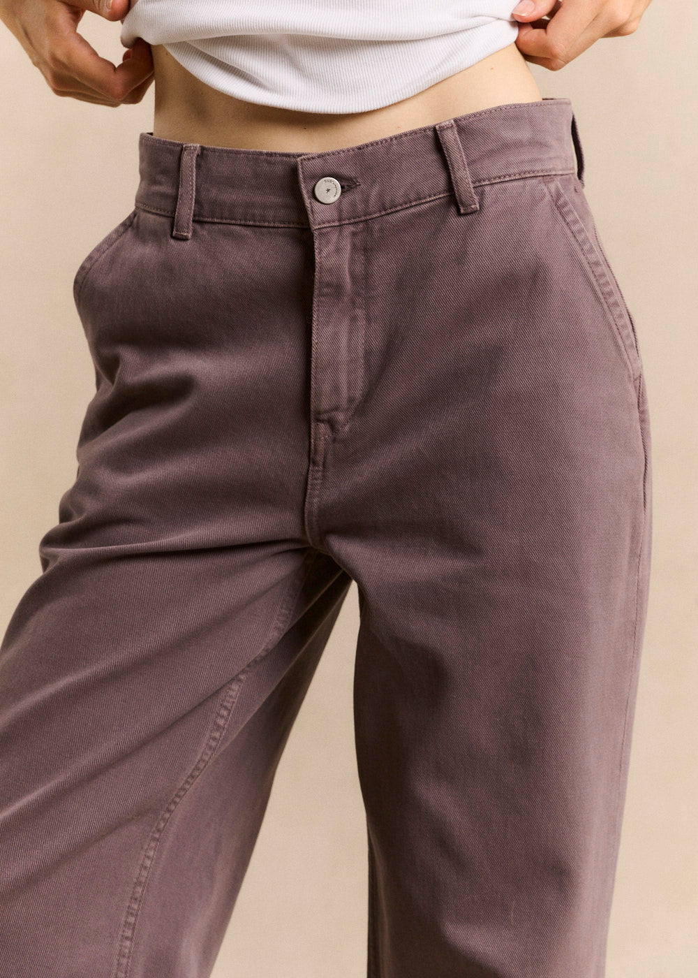 Straight-leg cotton trousers - Sud Express - 5 - Sud Express