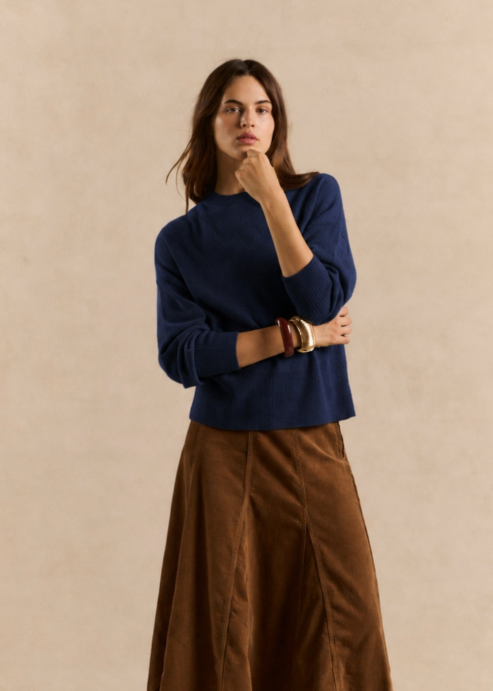 Cropped cashmere sweater  - Sud Express - 1 - Sud Express