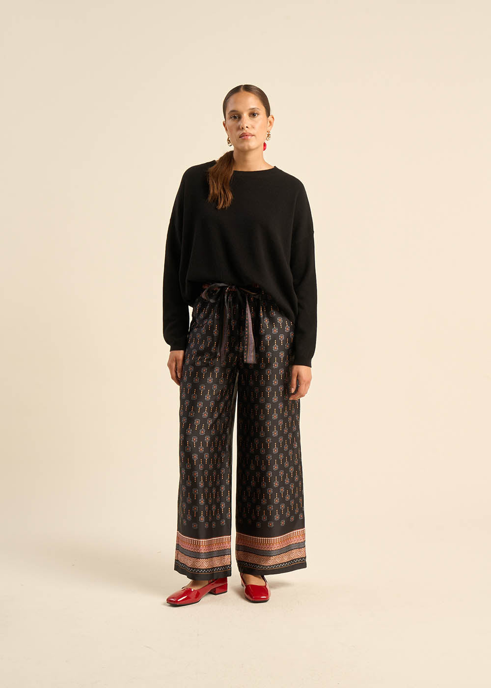 Printed wide-leg pants - Sud Express - 1 - Sud Express