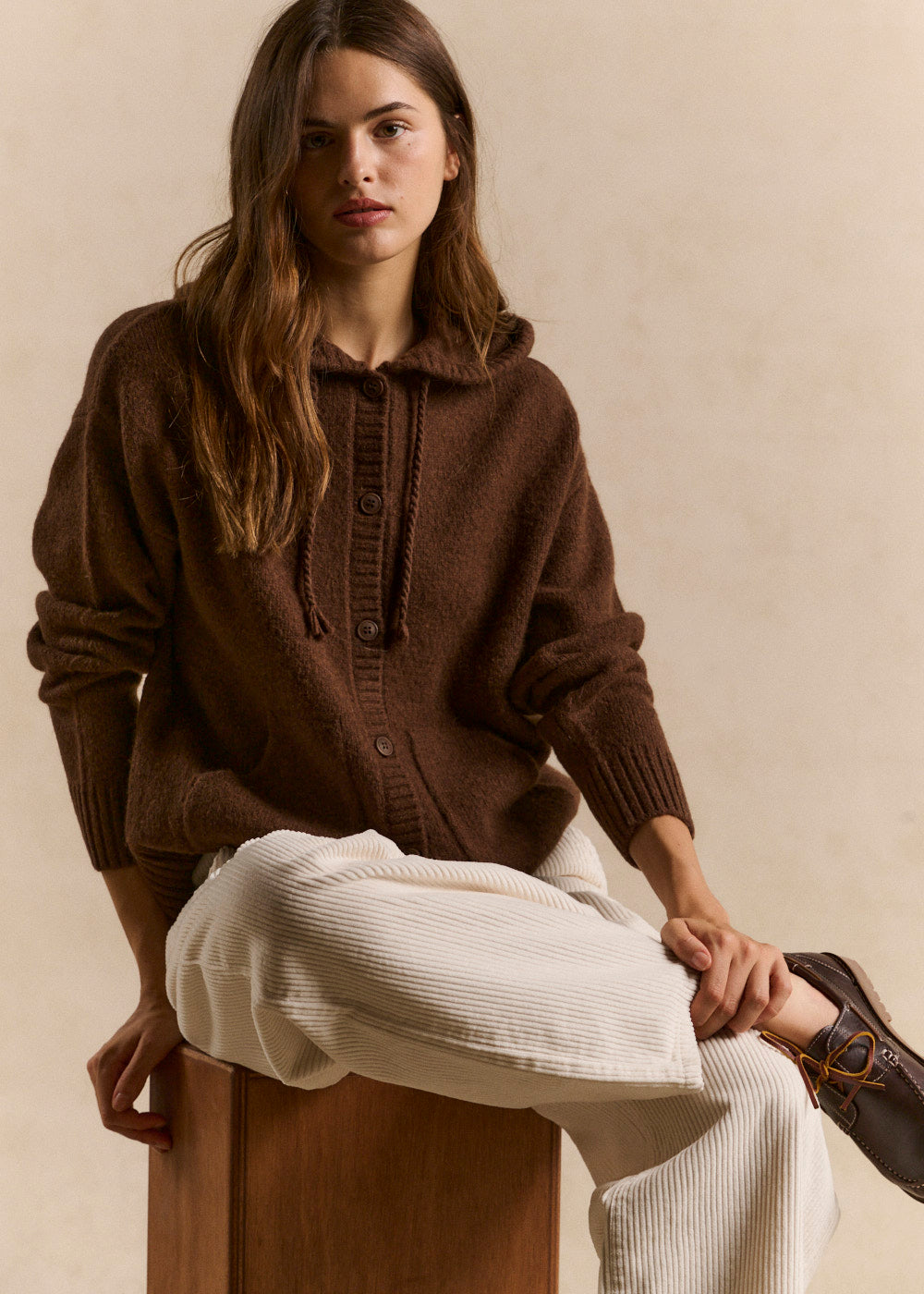 GLORIETTE Loose-fitting hooded jumper - 1 - Sud Express - Sud Express
