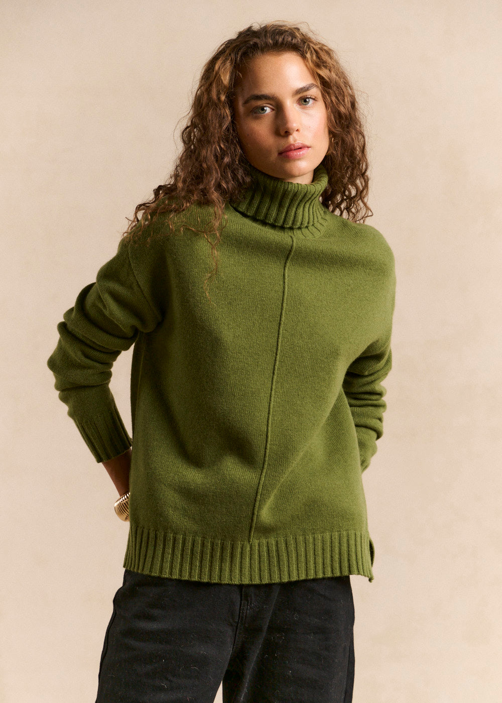 Loose turtleneck wool sweater - Sud Express - 1 - Sud Express