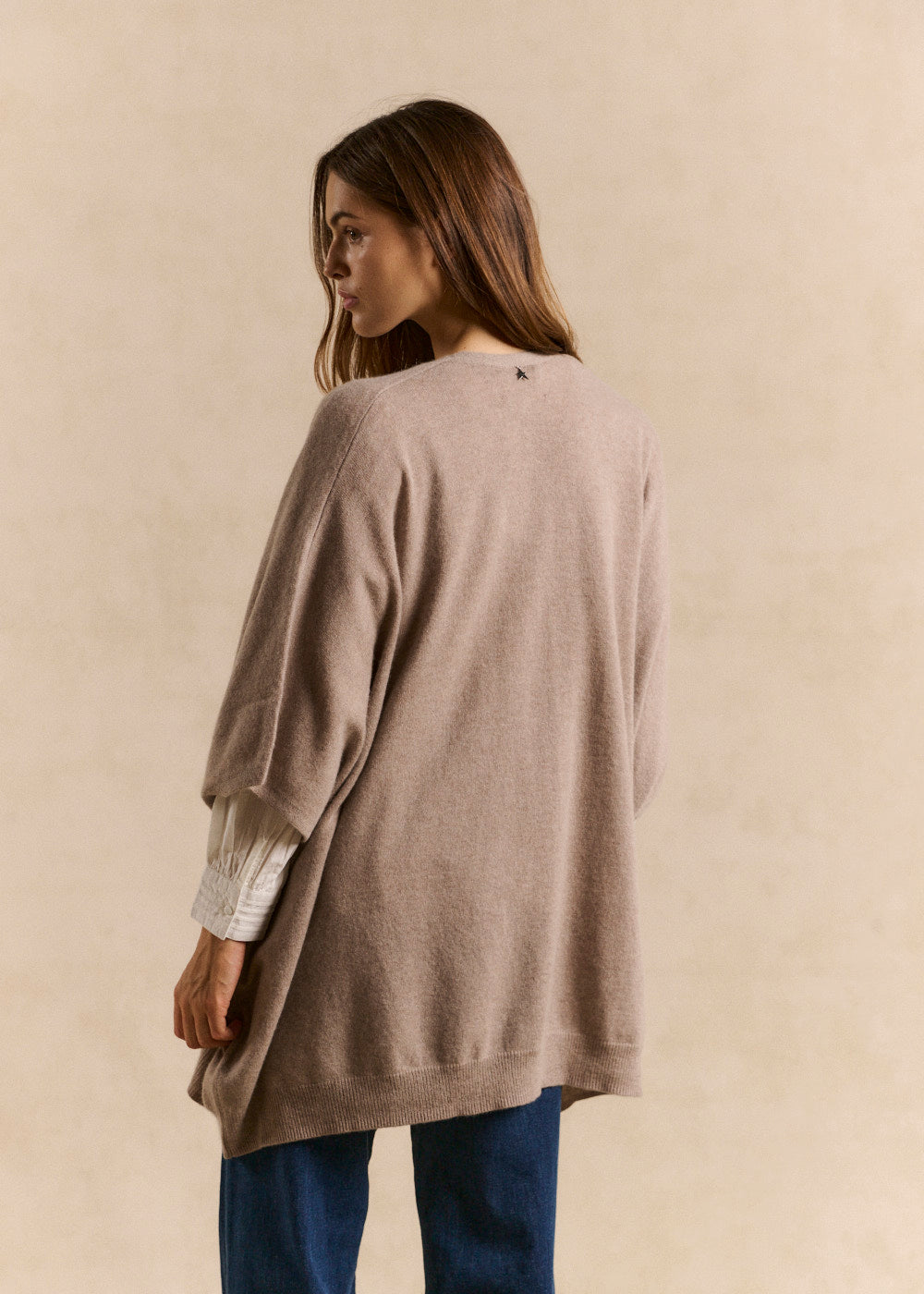 Oversized long cashmere cardigan - Sud Express - 3 - Sud Express