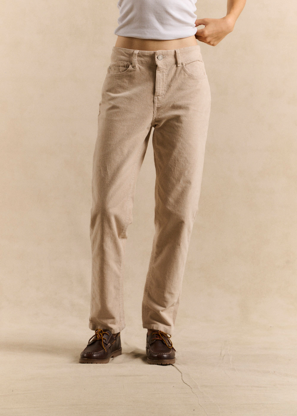 Slim-fit corduroy pants - Sud Express - 5 - Sud Express