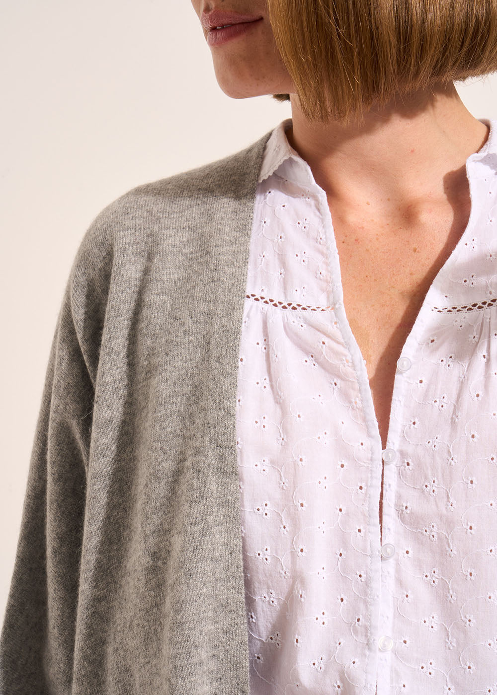 Loose-fitting cashmere cardigan - Sud Express - 5 - Sud Express