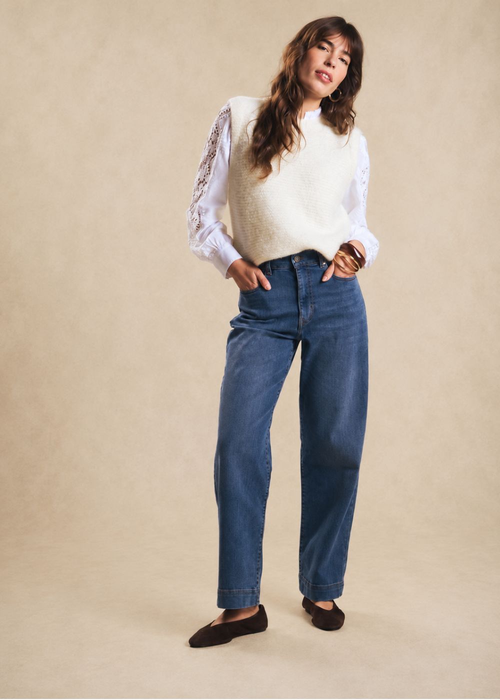 BLOOM Wide-leg boyfriend jeans - 3 - Sud Express - Sud Express