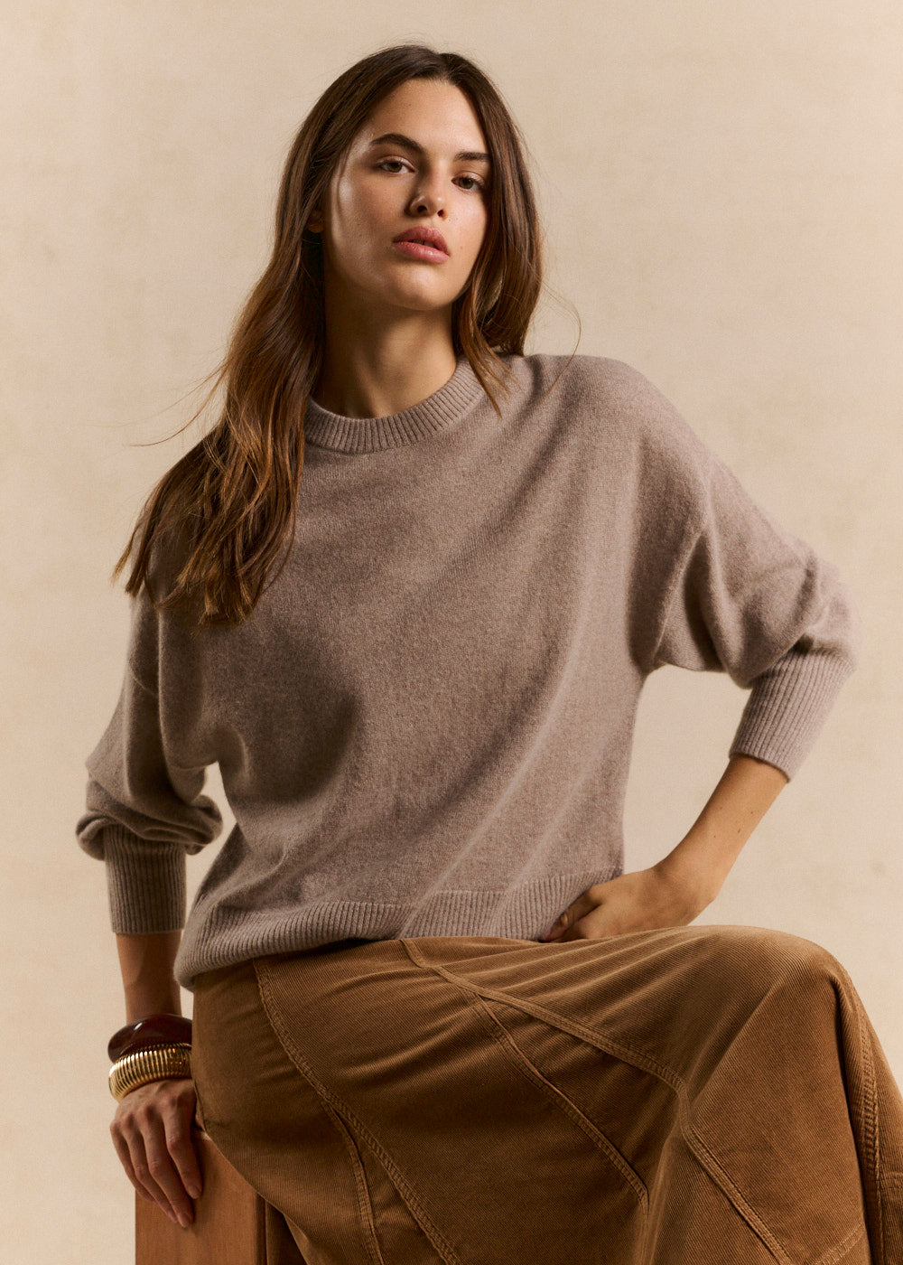 Cropped cashmere sweater  - Sud Express - 1 - Sud Express