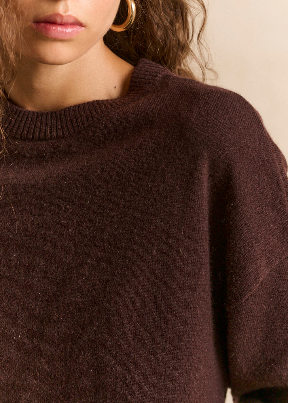 Cropped cashmere sweater  - Sud Express - 2 - Sud Express