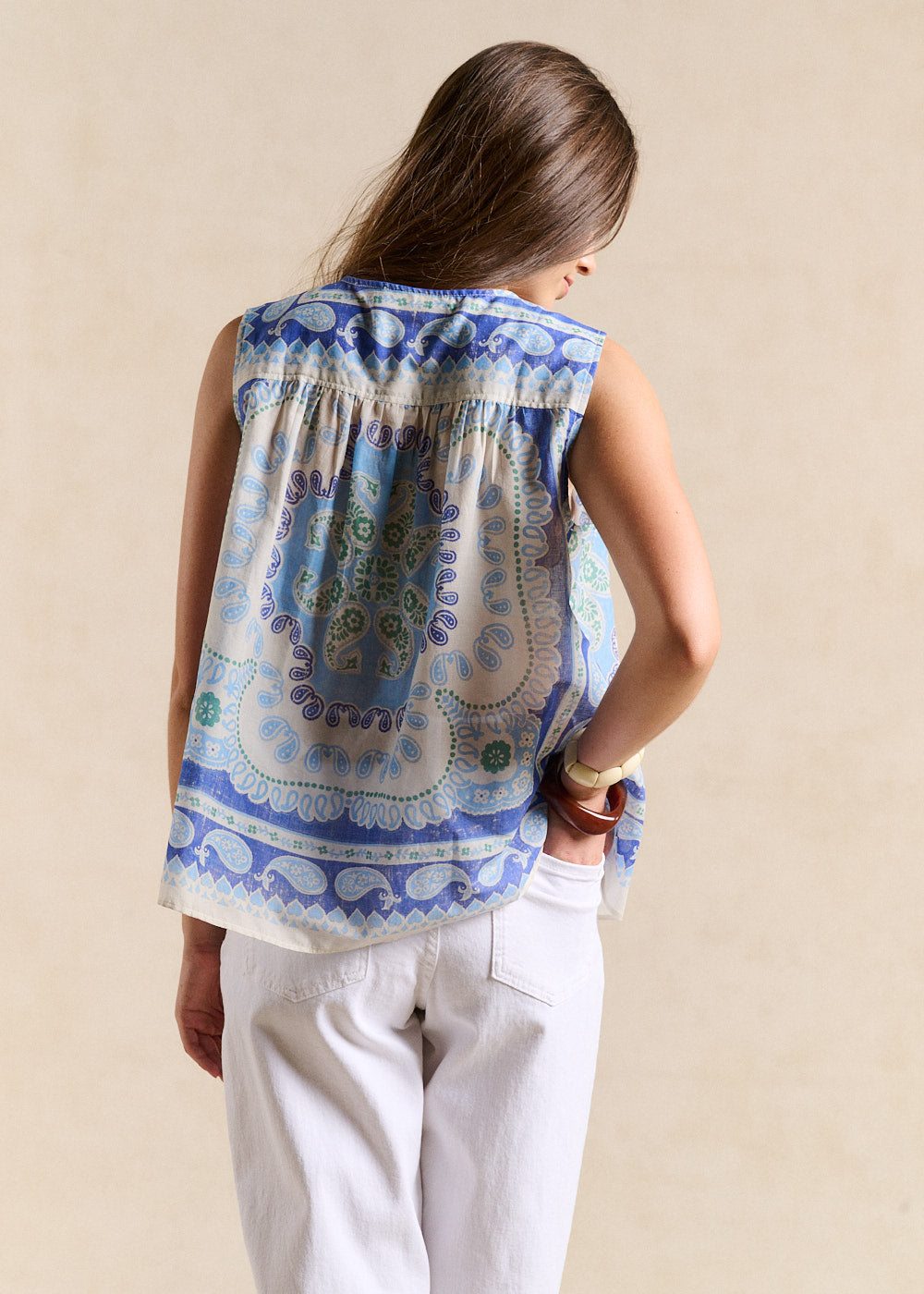 TOLEYA Placed-print blouse - 3 - Sud Express - Sud Express