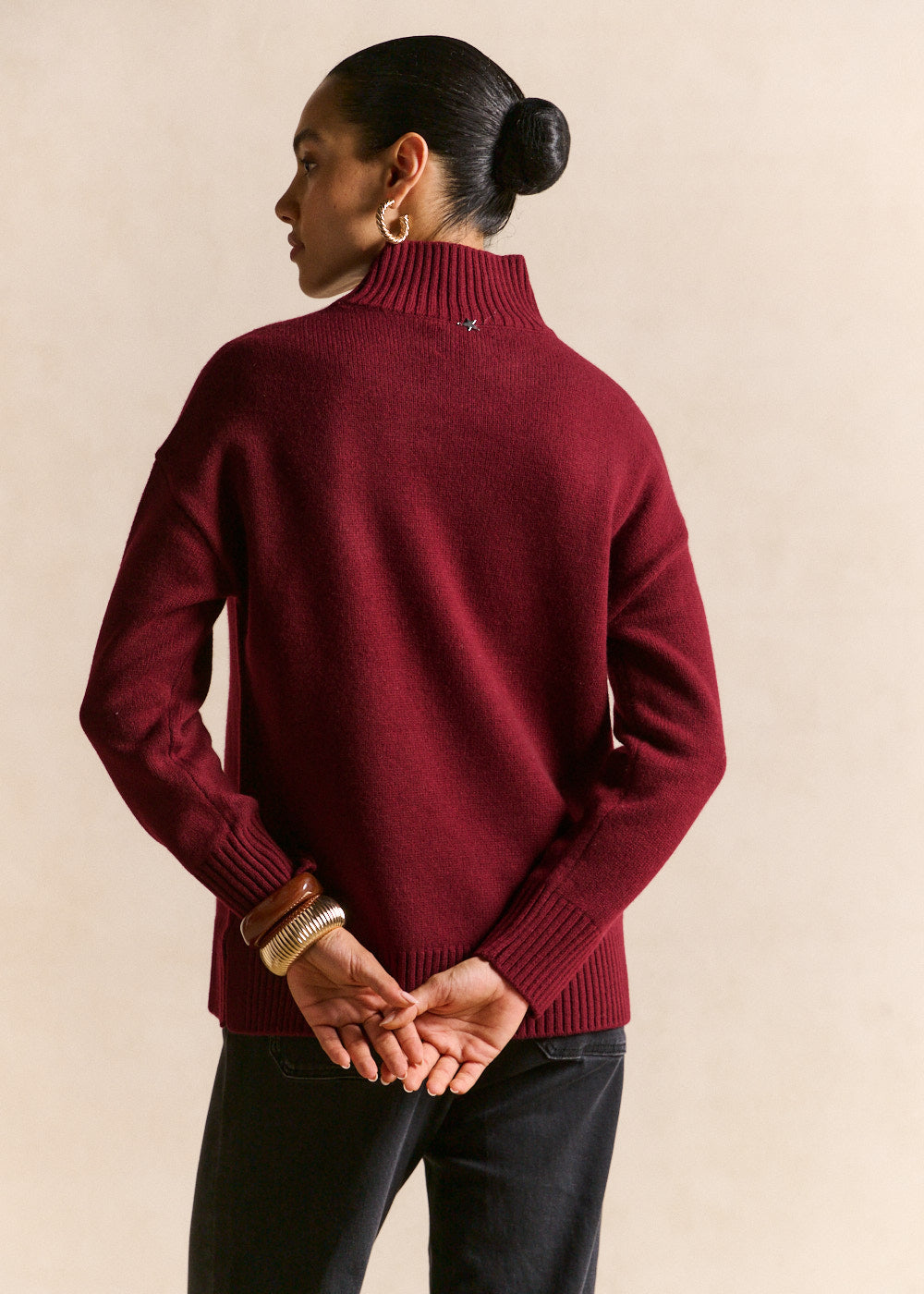 High-necked woollen jumper - Sud Express - 3 - Sud Express