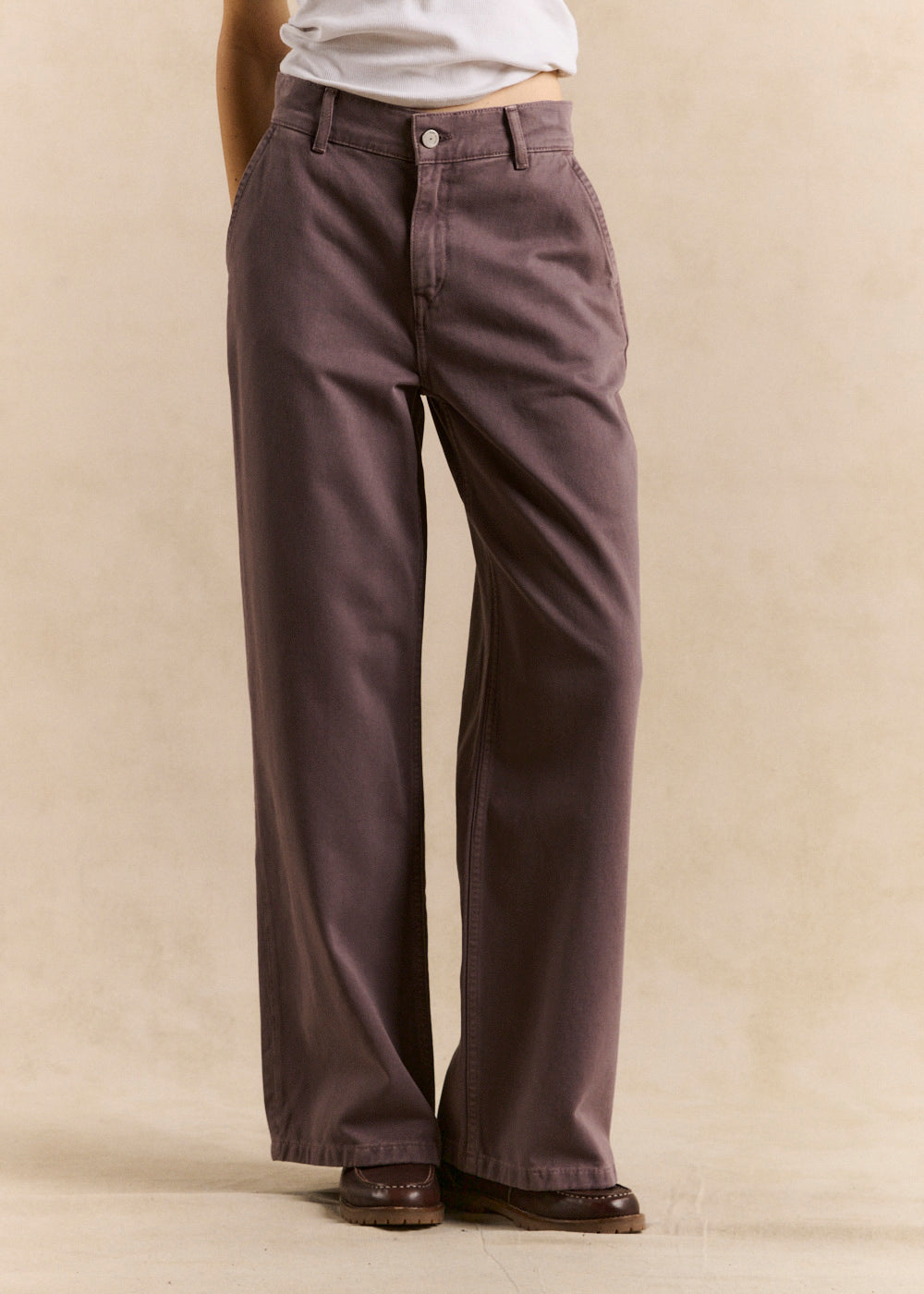 Straight-leg cotton trousers - Sud Express - 2 - Sud Express