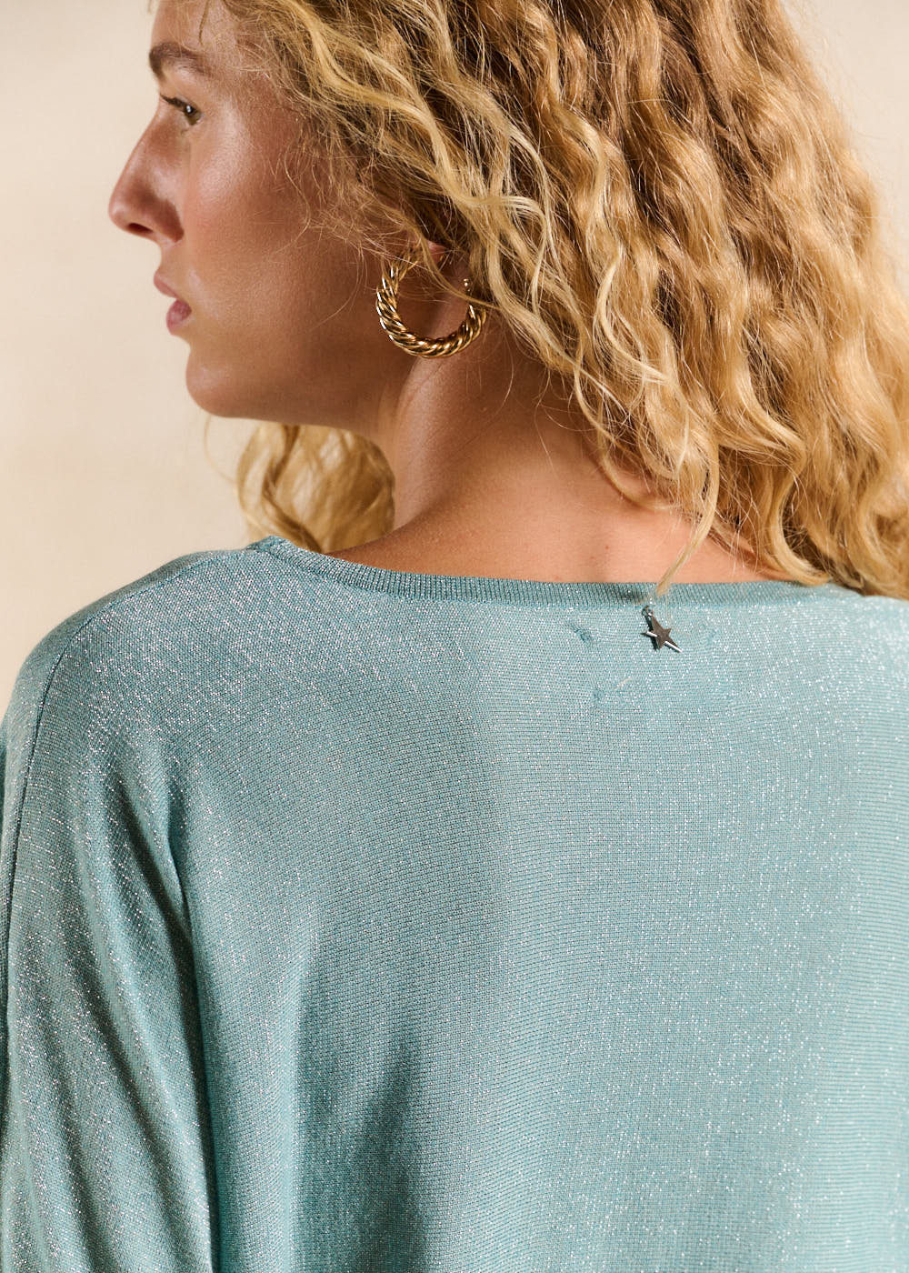 MATADOR Round neck jumper with metallic fibres - 4 - Sud Express - Sud Express