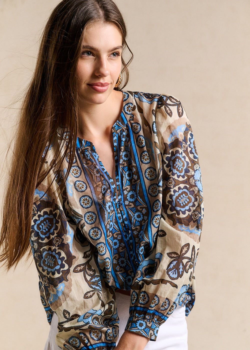 COOPER Floral-print shirt - 4 - Sud Express - Sud Express